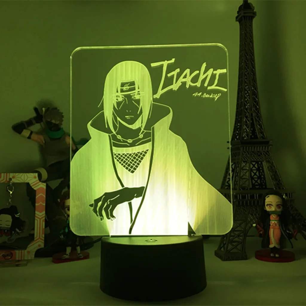 Japanese Anime Naruto Green Led Lamp